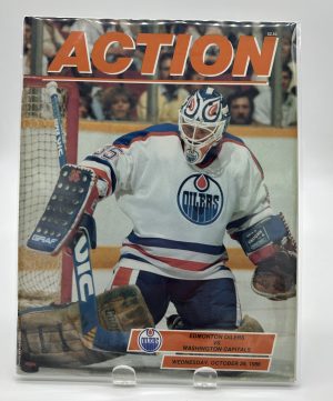 Action Edmonton Oilers Official Program October 29 1986 VS. Capitals